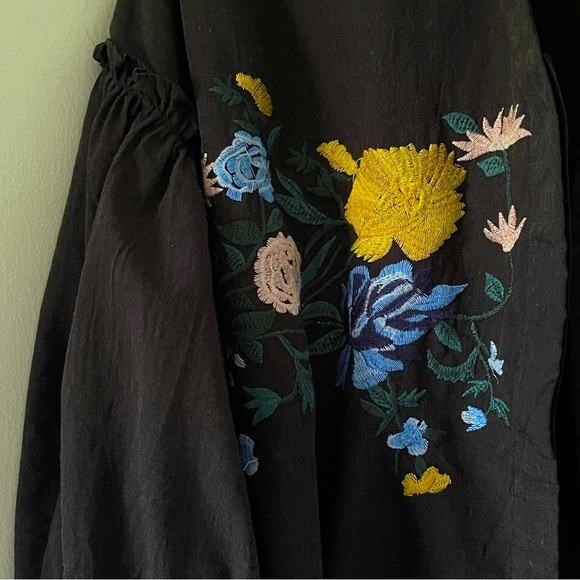 Forget me Not Womens Cropped T Shirt Button Down Size L - Picture 2 of 5